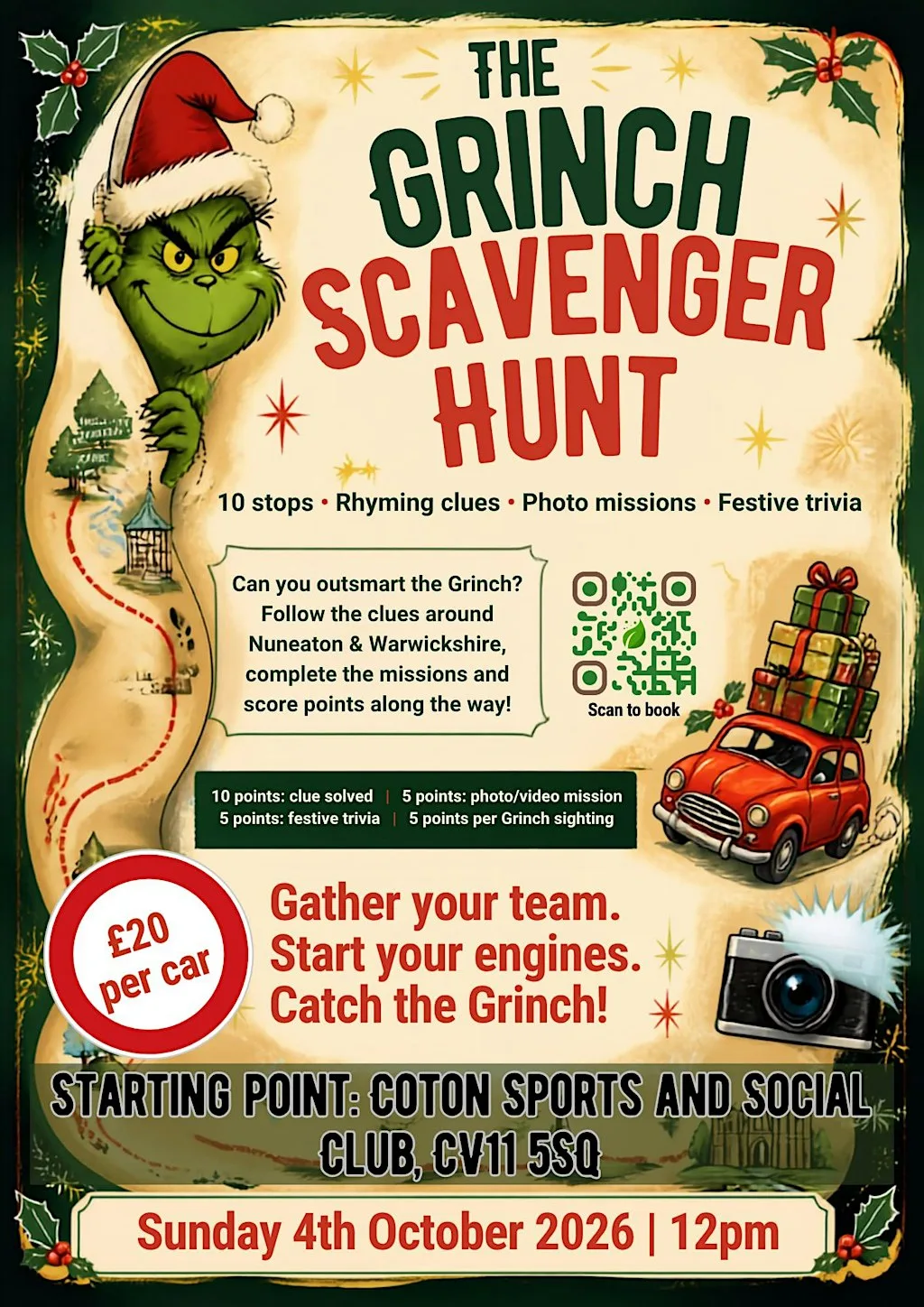 The Grinch Scavenger Hunt! Sunday 4th October