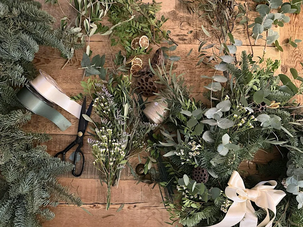 Luxury Christmas Wreath Making Workshop at GAIL's Bakery Hove
