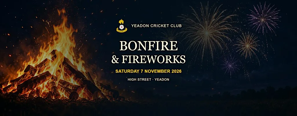 Yeadon Cricket Club Bonfire & Fireworks Night 2026
