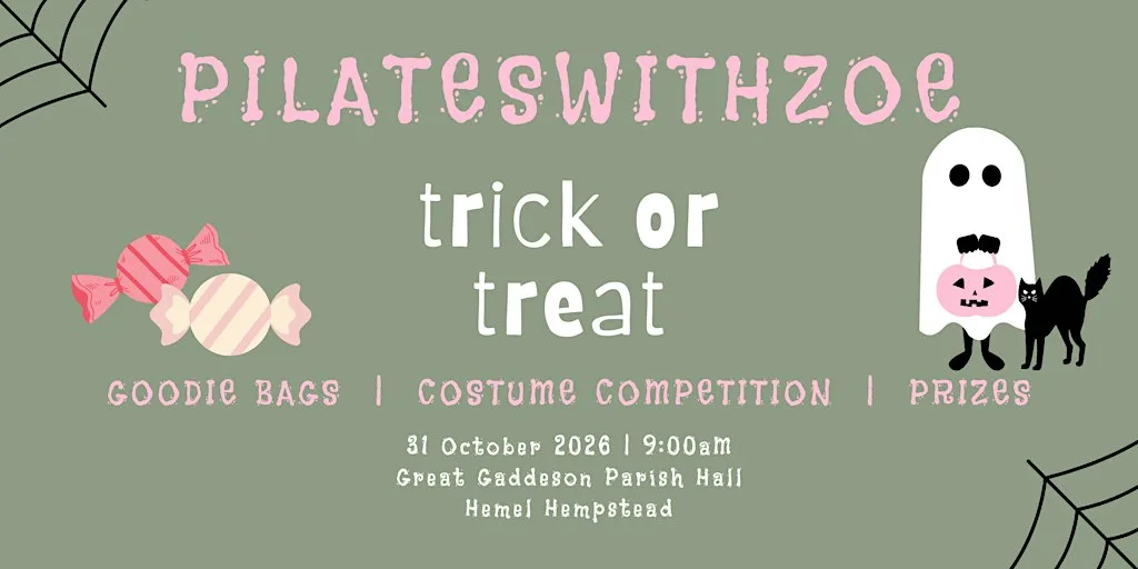 Pilates Trick or Treat at Great Gaddesden Parish Hall