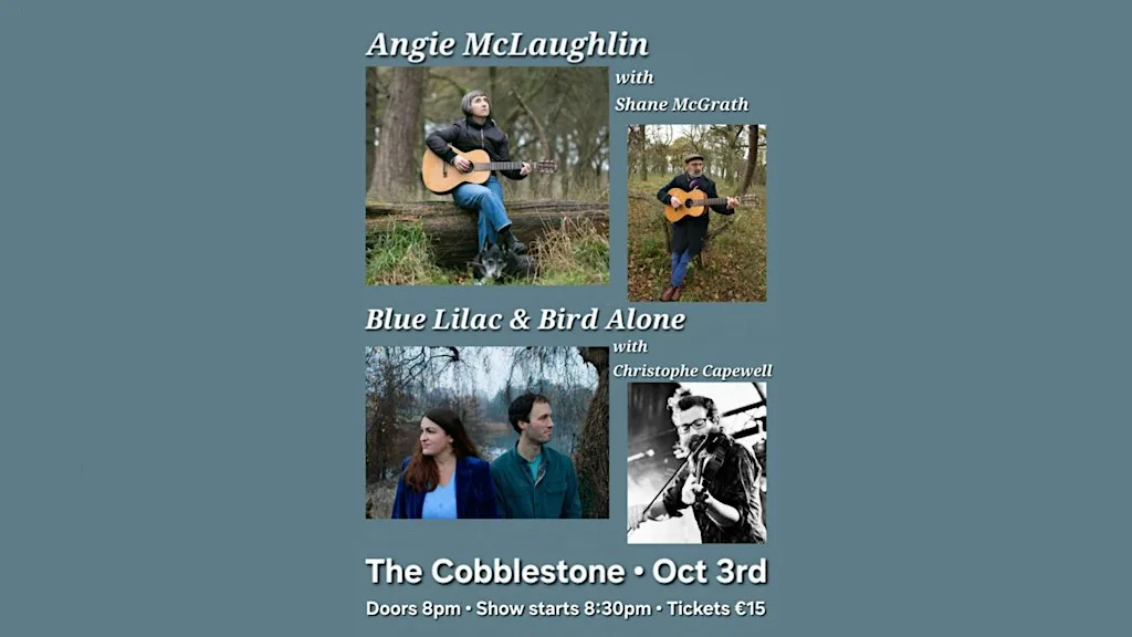 Angie McLaughlin, Blue Lilac & Bird Alone in The Cobblestone Backroom at The Cobblestone