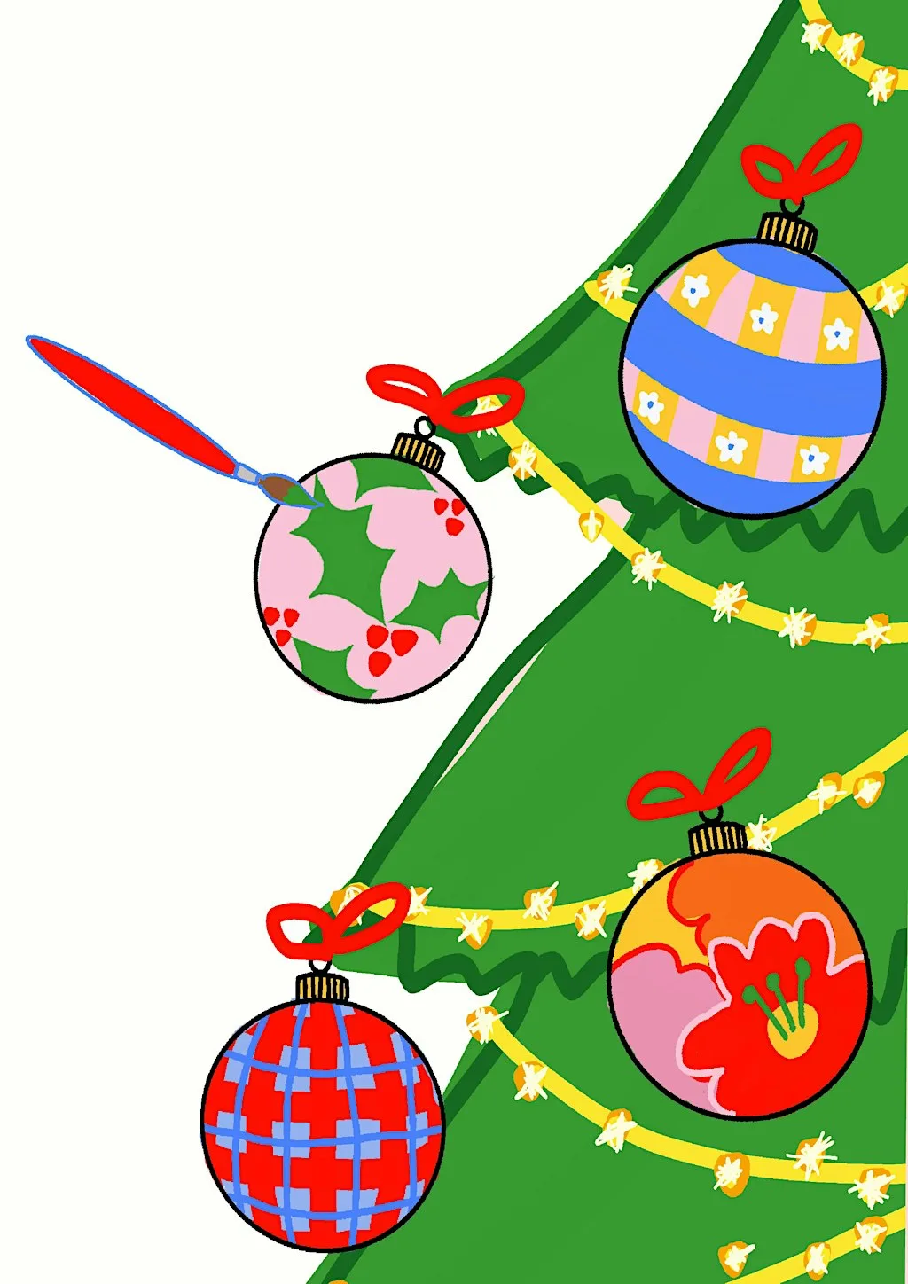 CHRISTMAS BAUBLE PAINTING WORKSHOP at Saint John's Village Memorial Hall
