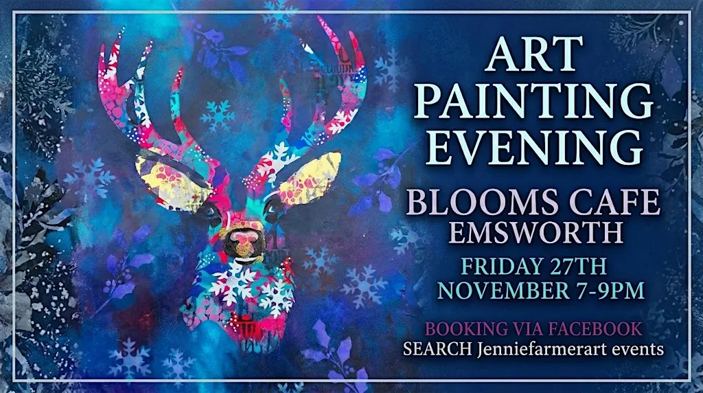 The Enchanted Stag Painting Evening at BLOOMS Restaurant & Tearoom