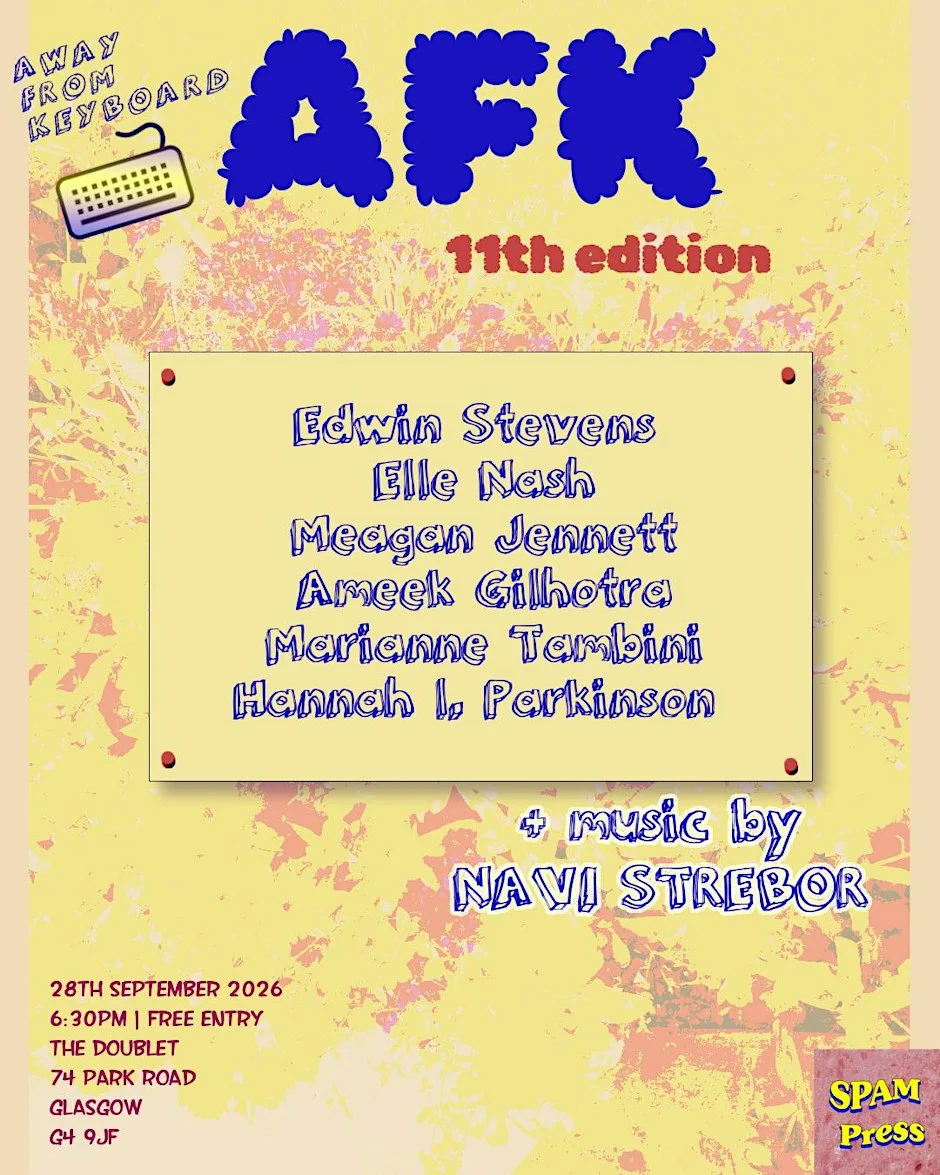 AFK #11: A SPAM Press Reading Series at The Doublet Bar