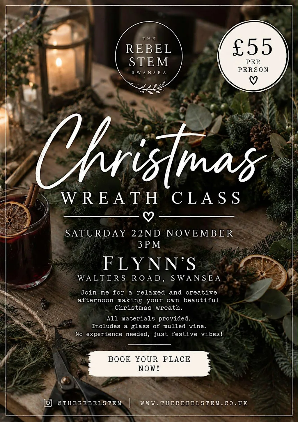 Christmas Wreath workshop at Flynn's at Flynn's Delicatessen