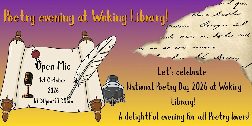 National Poetry Day 2026: Open Mic at Woking Library