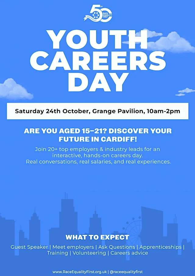 Youth Careers Fair - Race Equality First at Grange Pavilion