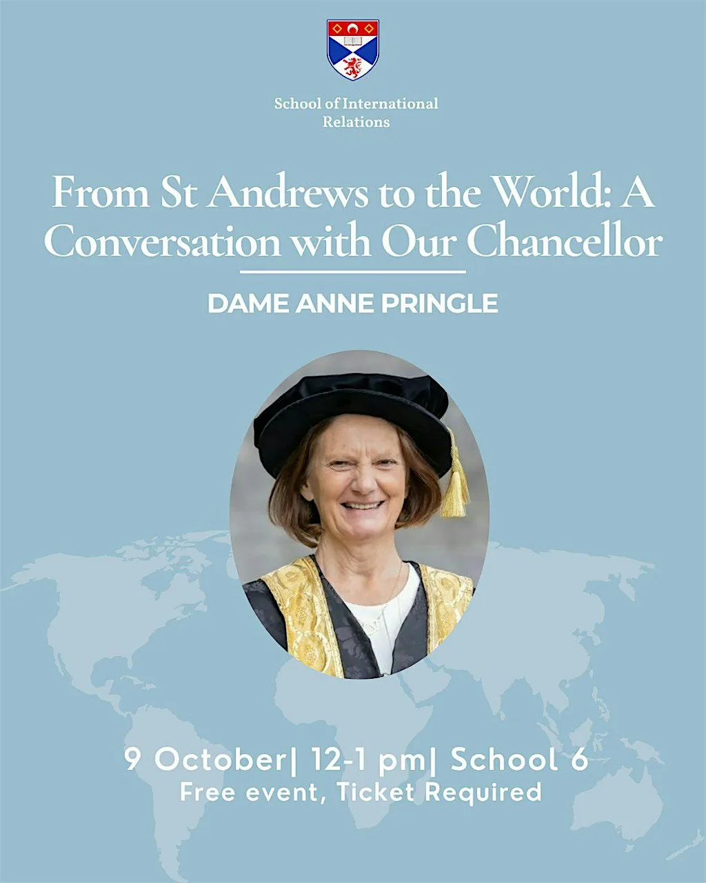 From St Andrews to the World: A Conversation with Our Chancellor at School 6, St Salvator's Quadrangle