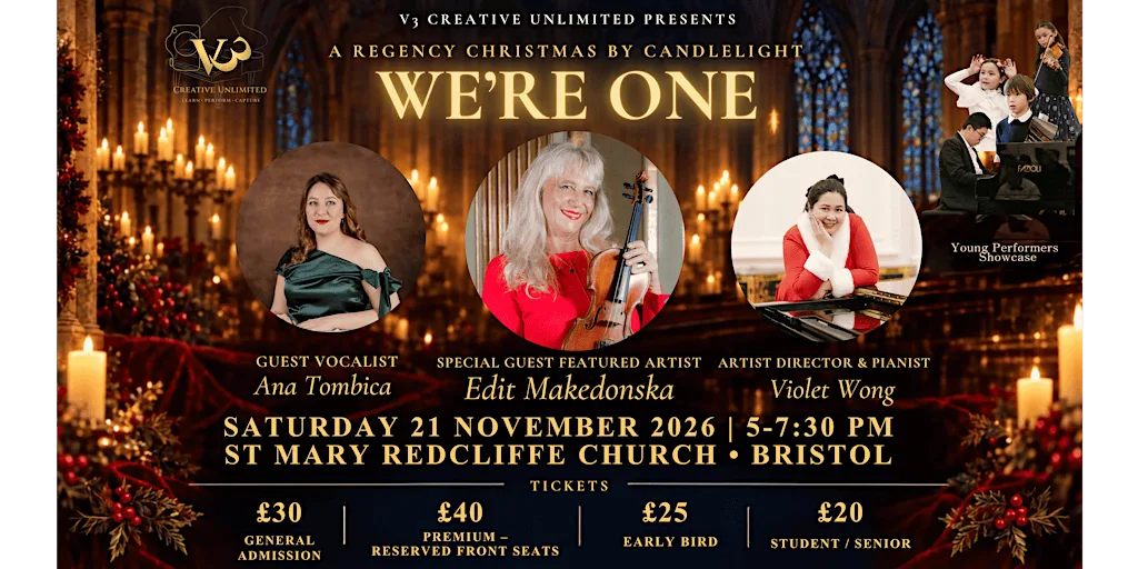 A Regency Christmas by Candlelight: We’re One 2026 at St Mary Redcliffe Church