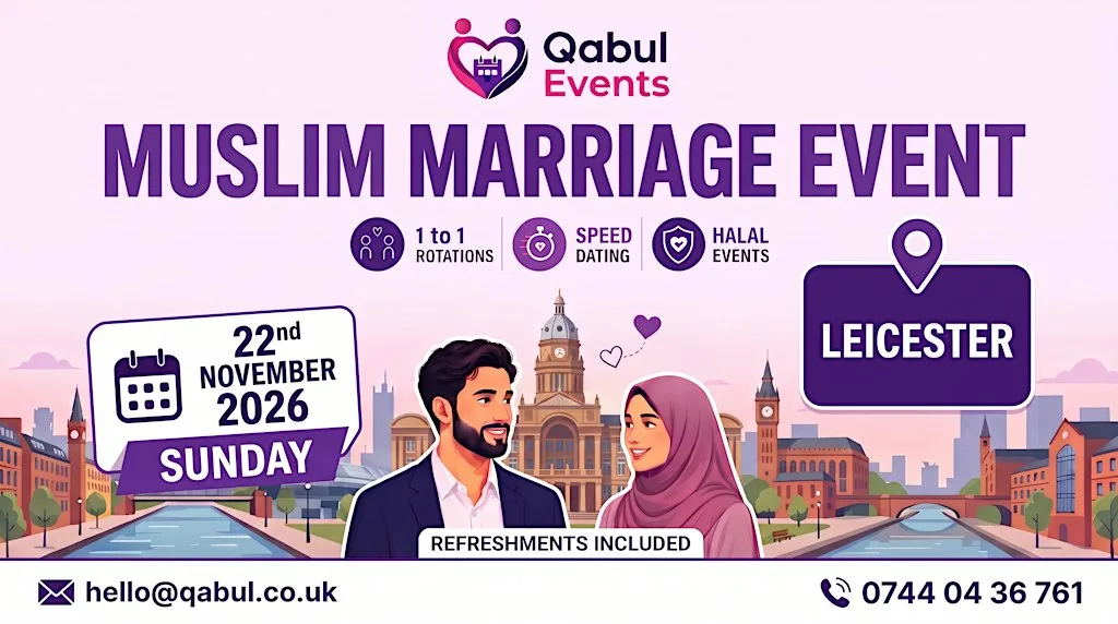 Leicester - MUSLIM MARRIAGE EVENT | 1-to-1 Single Muslim Meetup | 22nd Nov