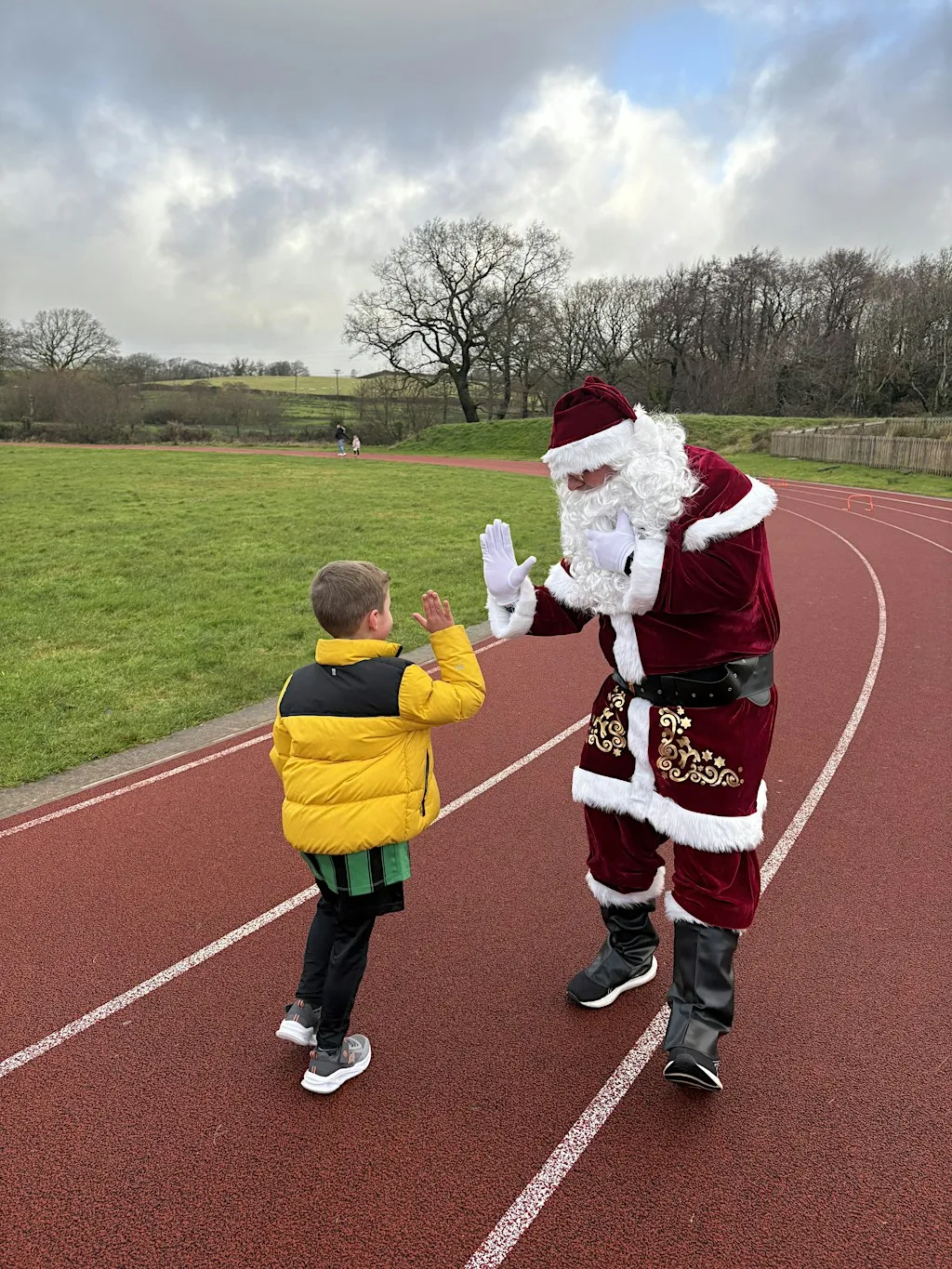 Fun Run with Santa - Mini Athletics SE Wales at Cardiff Metropolitan University - Cyncoed Campus