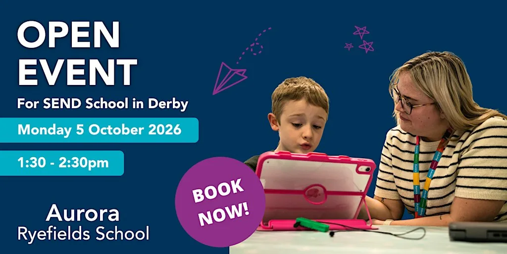Aurora Ryefields School Open Day - Monday 5 October 2026 at Aurora Ryefields School