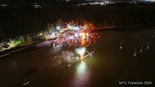Fireworks at Medway Yacht Club at Medway Yacht Club