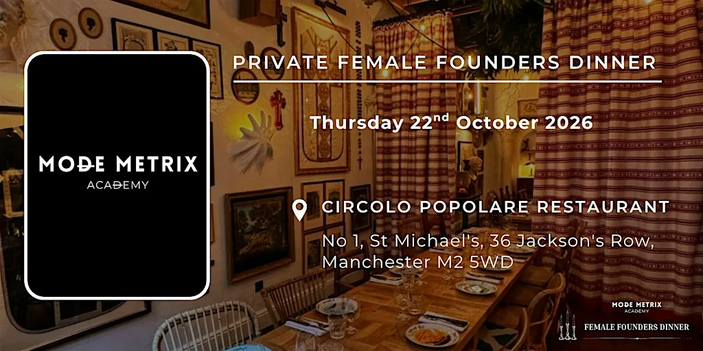 Female Founders Networking Dinner MCR
