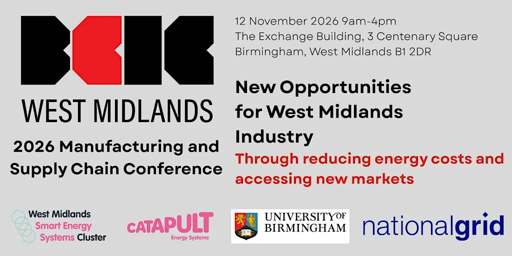 BCICWM 2026 Annual Conference: New opportunities for West Midlands industry at The Exchange
