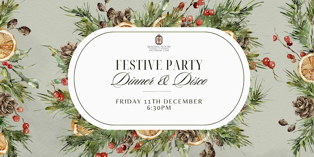 Festive Party with Dinner and Disco at Saltdean Lido