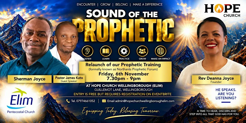Sound of the Prophetic - Prophetic Training at Hope Church Wellingborough EILIM
