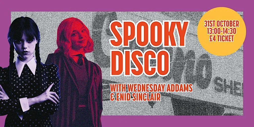 Halloween Spooky Disco with Wednesday & Enid at Feast At The Mills