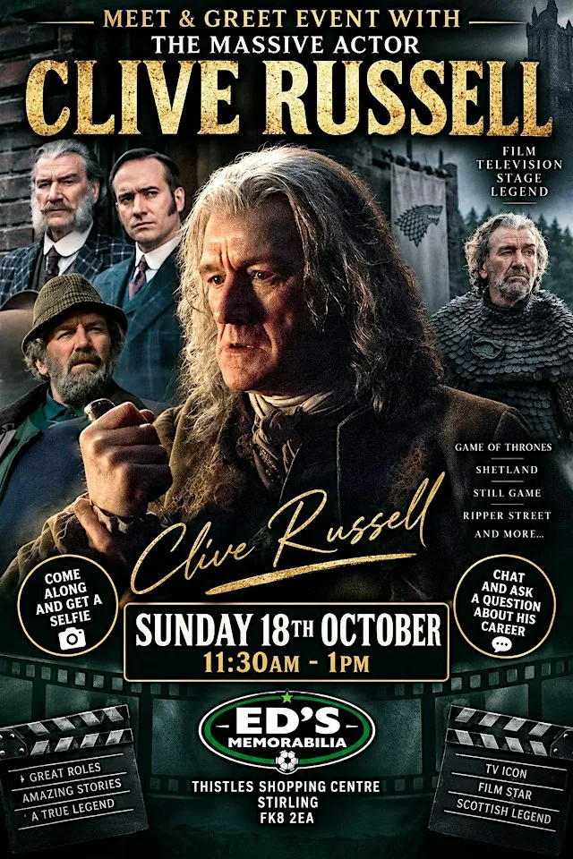 Meet & Greet With Actor Clive Russell