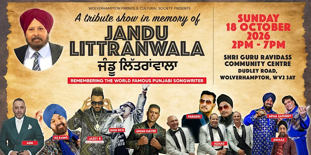 A TRIBUTE SHOW IN MEMORY OF JANDU LITTRANWALA at Guru Ravidass Community Centre