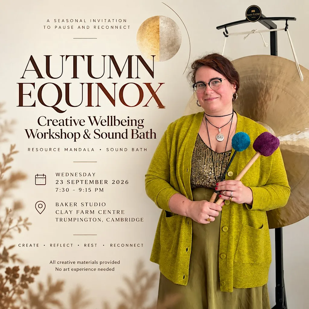 AUTUMN EQUINOX Creative Wellbeing Workshop & Sound Bath at Clay Farm Centre
