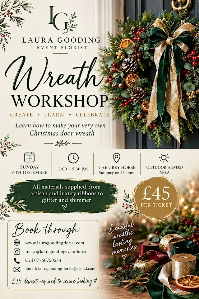 Christmas wreath making workshop