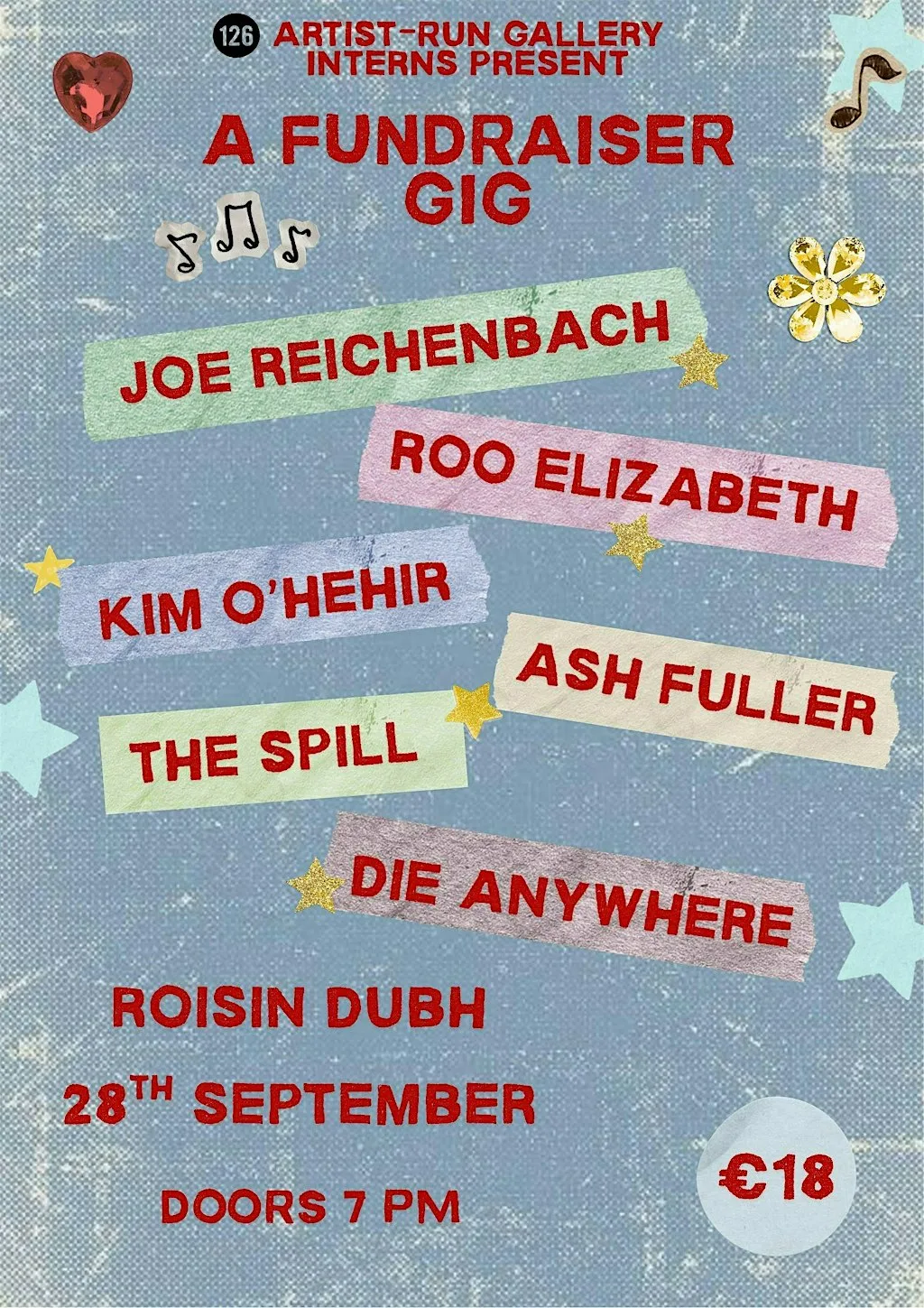 126 Gallery Interns Fundraiser Gig at Roisin Dubh