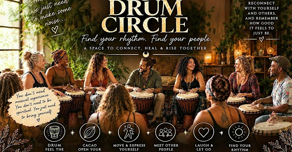 Djembe drum circle in Tonbridge