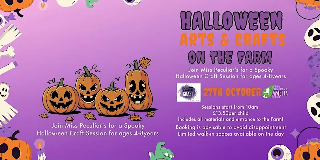 Halloween Arts And Craft On The Farm at The Amelia Trust Farm