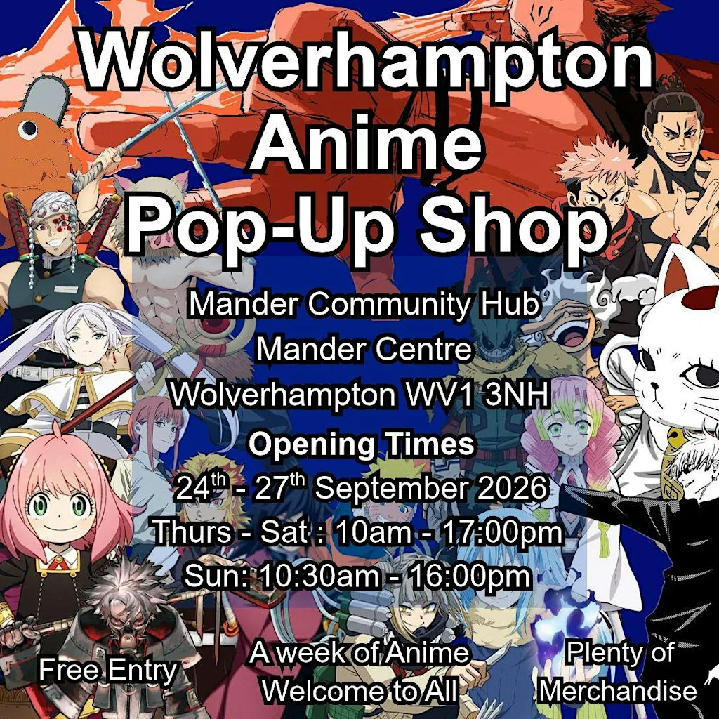 Wolverhampton Anime Pop-Up Shop