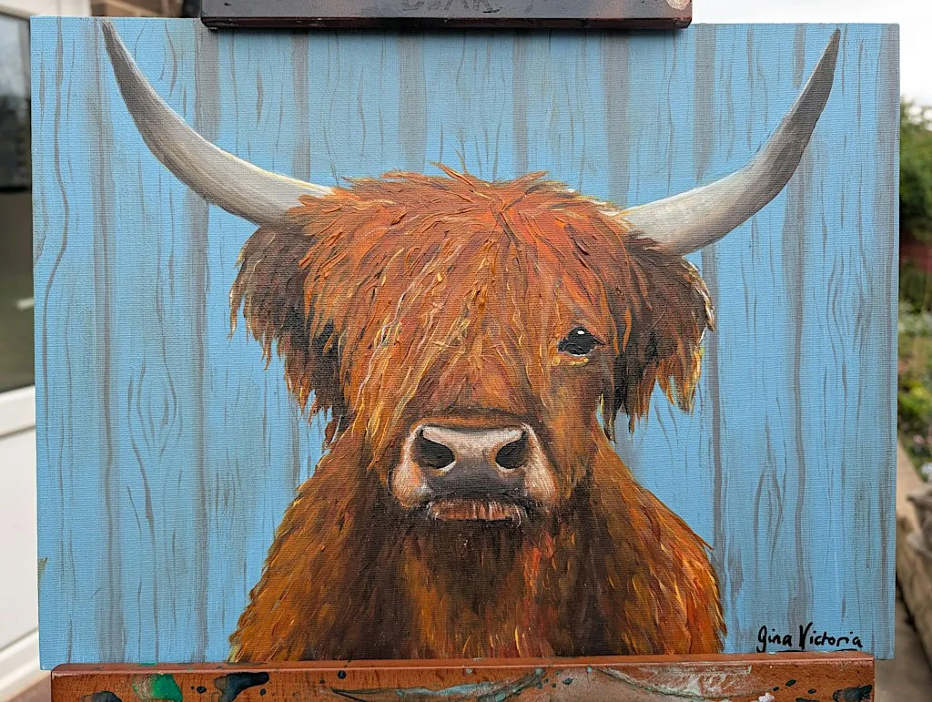 Highland Cow Sip & Paint