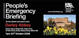 National Emergency Briefing - Darley Abbey Village Hall at Darley Abbey Village Hall