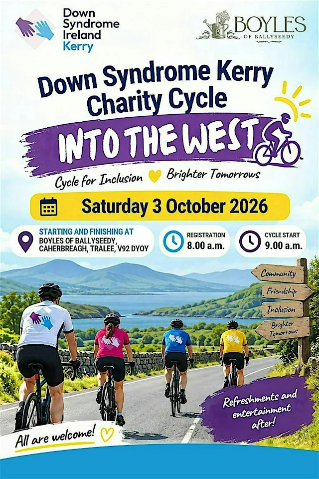 Down Syndrome Kerry Into the West Charity Cycle