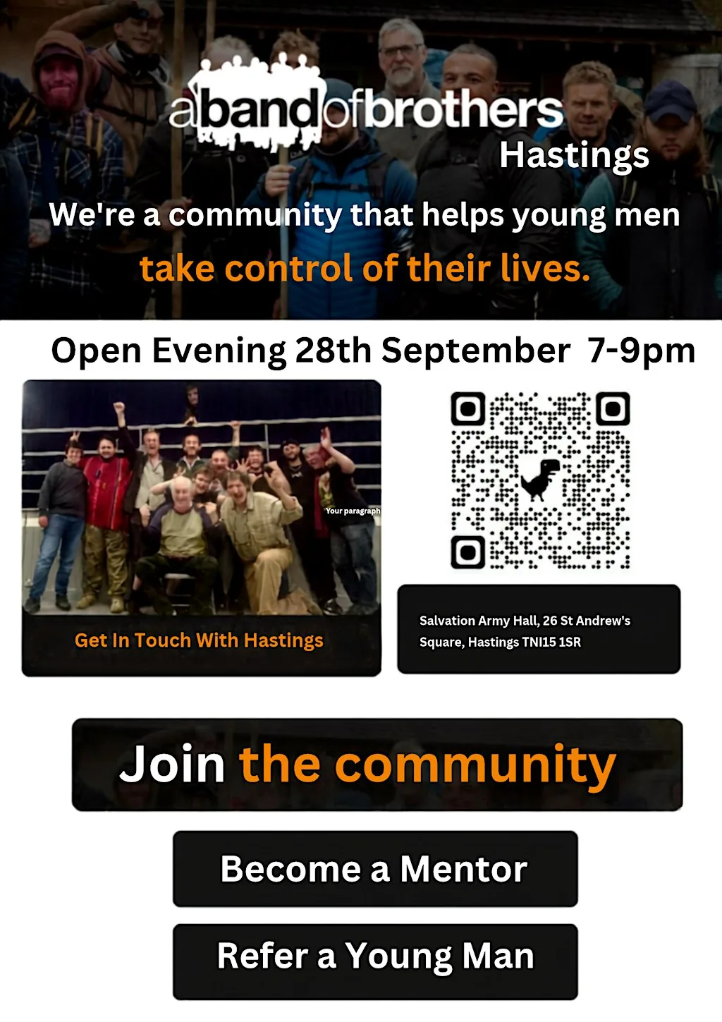 A Band of Brother Hasting - Opening Evening 28th Sept 7-9pm at St Andrews Hall