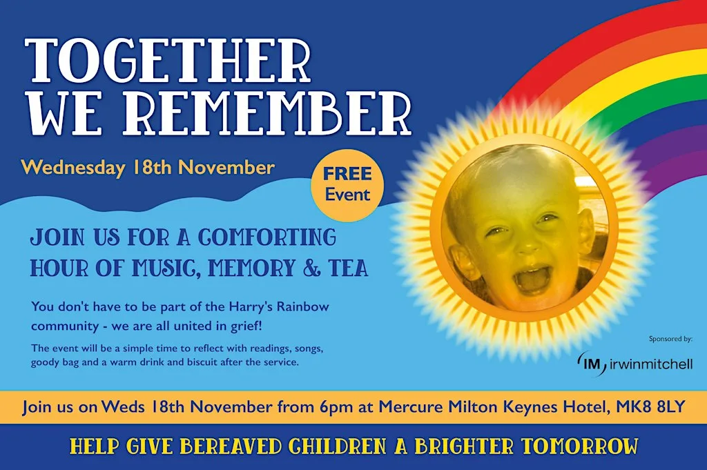 Harry's Rainbow Remembrance Service - TOGETHER WE REMEMBER - FREE Event