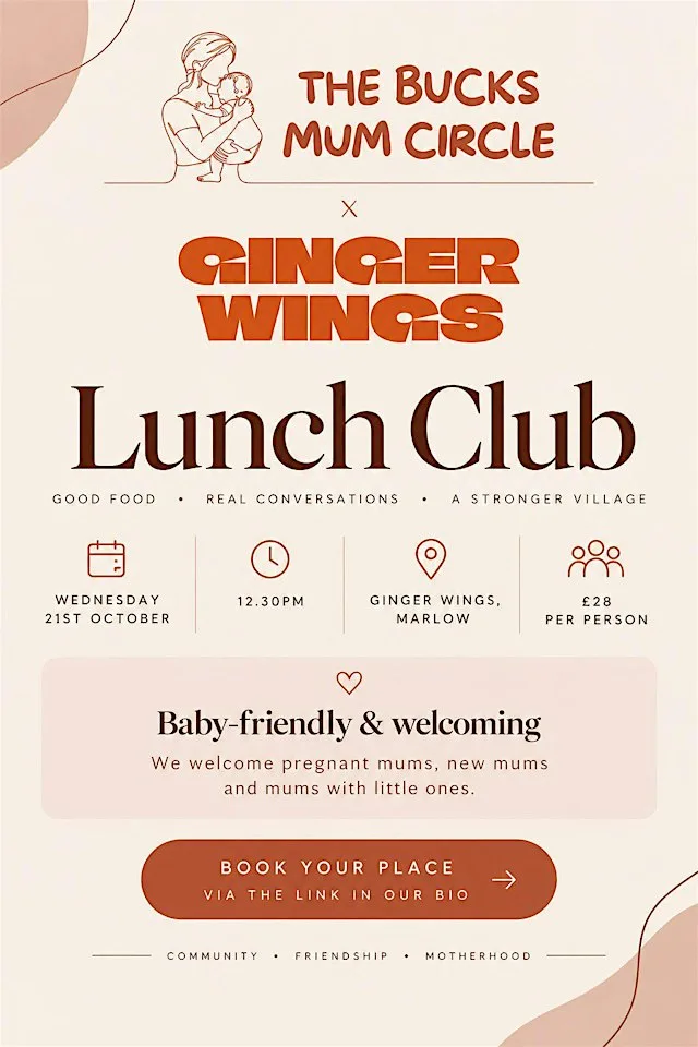 The Bucks Mum Circle X Ginger Wings Lunch Club