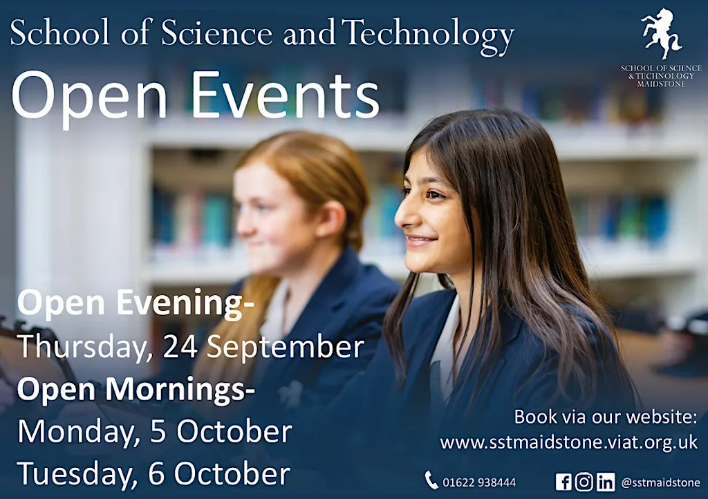 SST Maidstone: Open Morning Monday, 5 October 2026