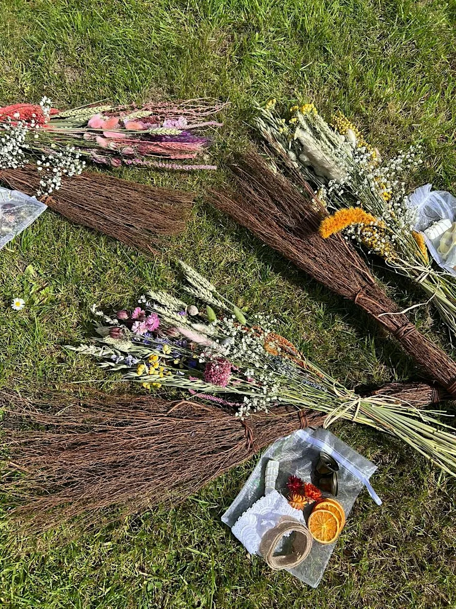 Broomstick Making with Fallen Flowers