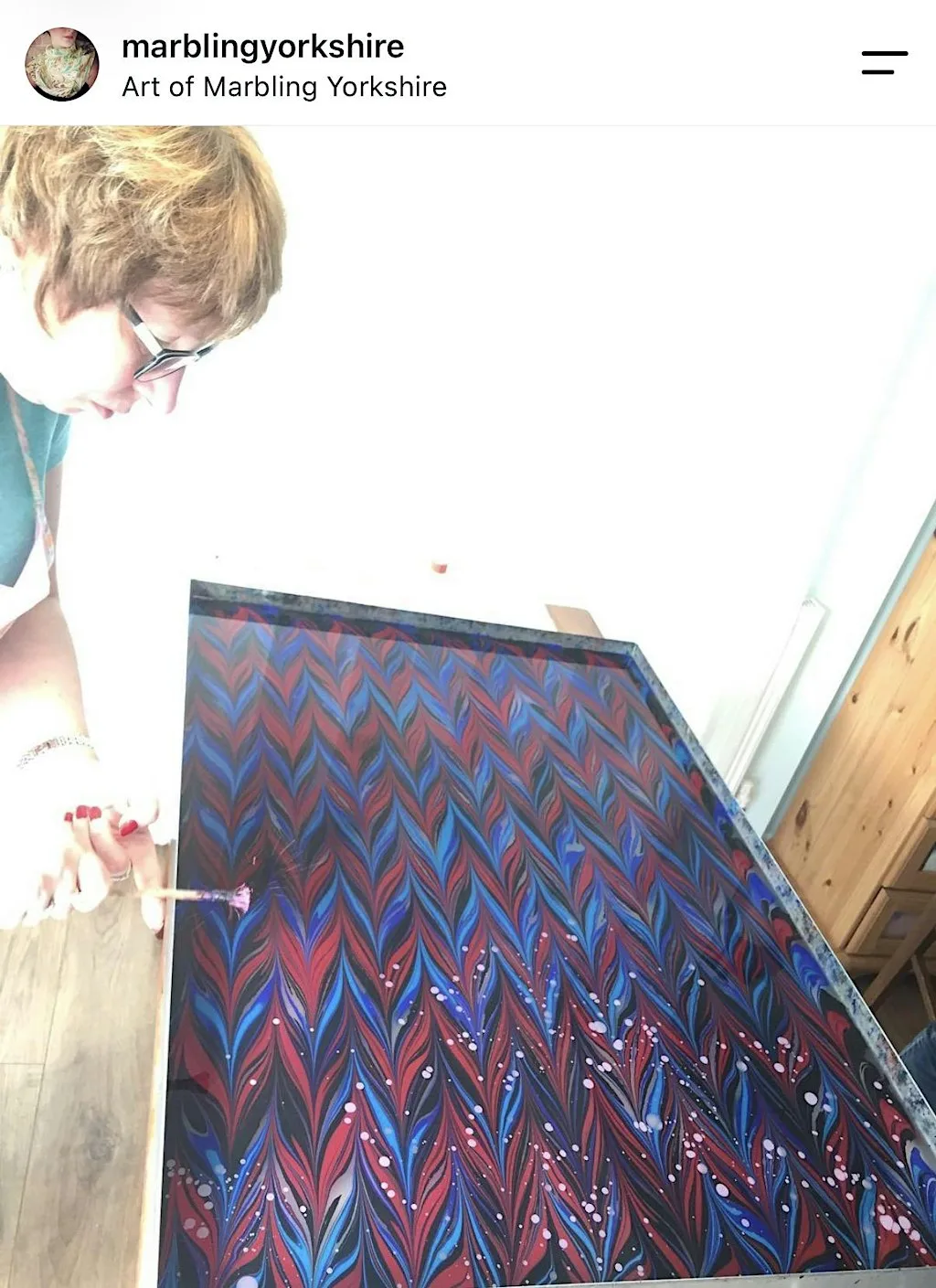 Art of Marbling on paper workshop
