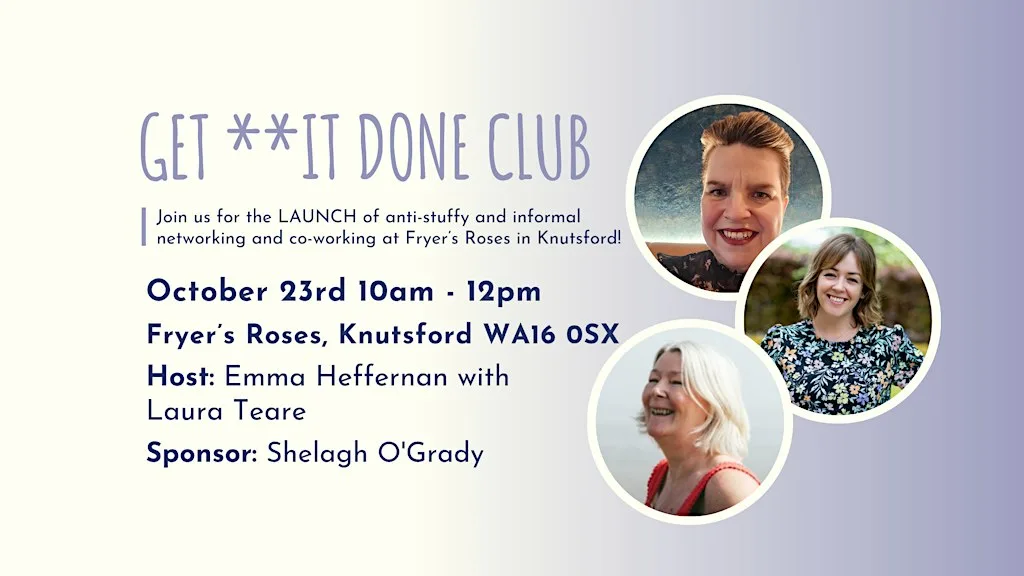GET **IT DONE CLUB Knutsford LAUNCH!