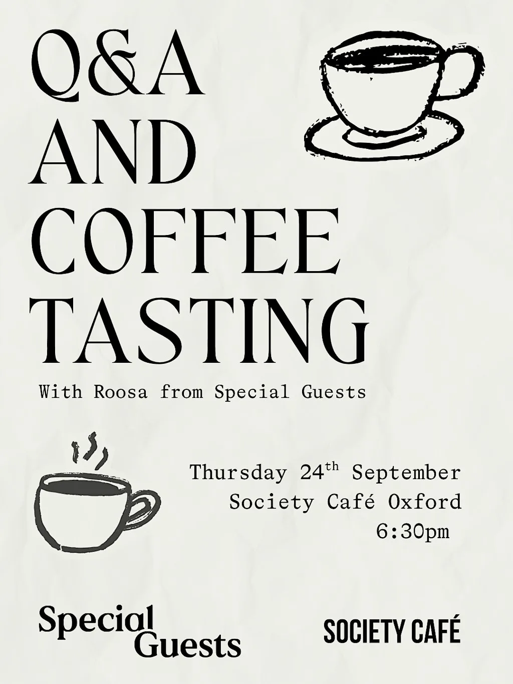 Q&A and Coffee Tasting with Special Guests