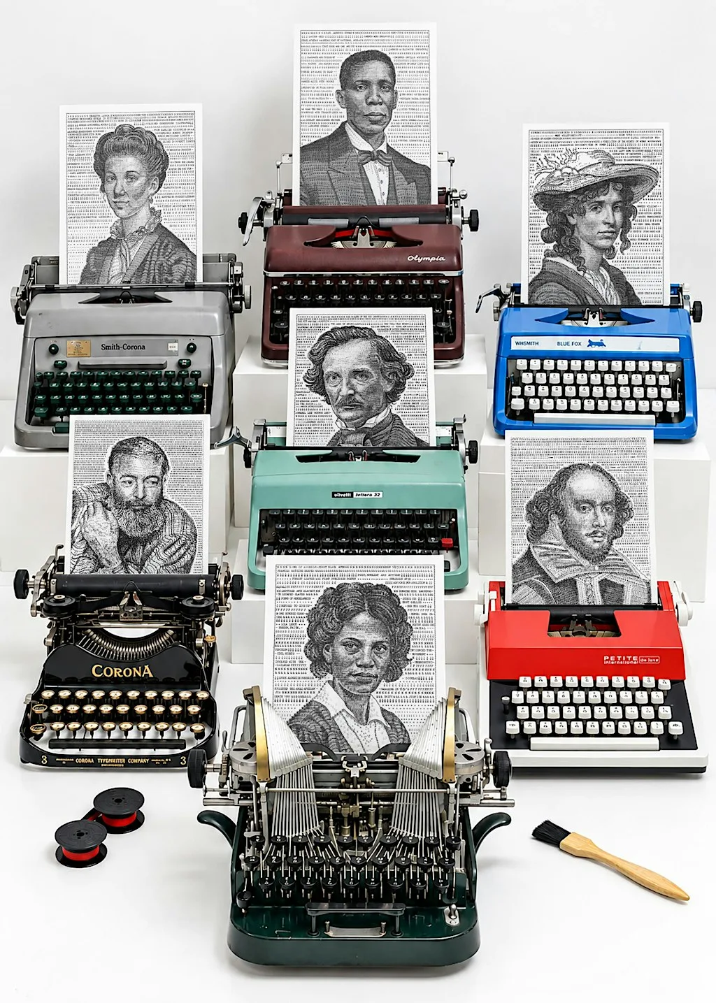 Authors in Type: A Typewriter Art Exhibition at Colchester Library