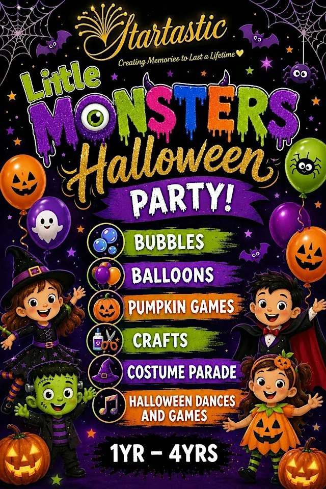 Little Monsters Halloween Party 1yrs-6yrs