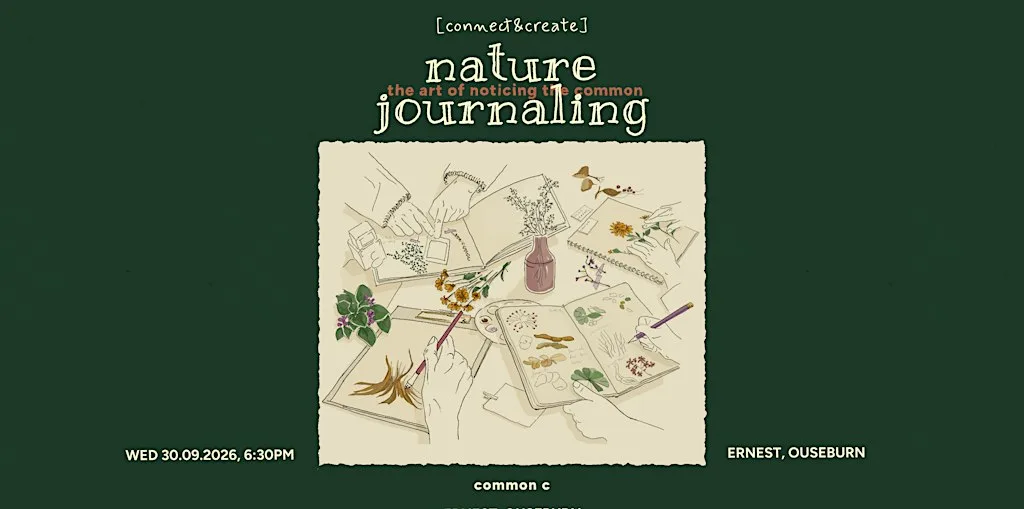 Nature Journaling Workshop: the art of noticing the common