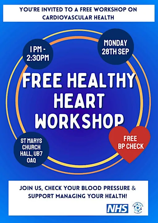 Harmondsworth Village Healthy Heart Workshop at St Mary’s Church, Harmondsworth
