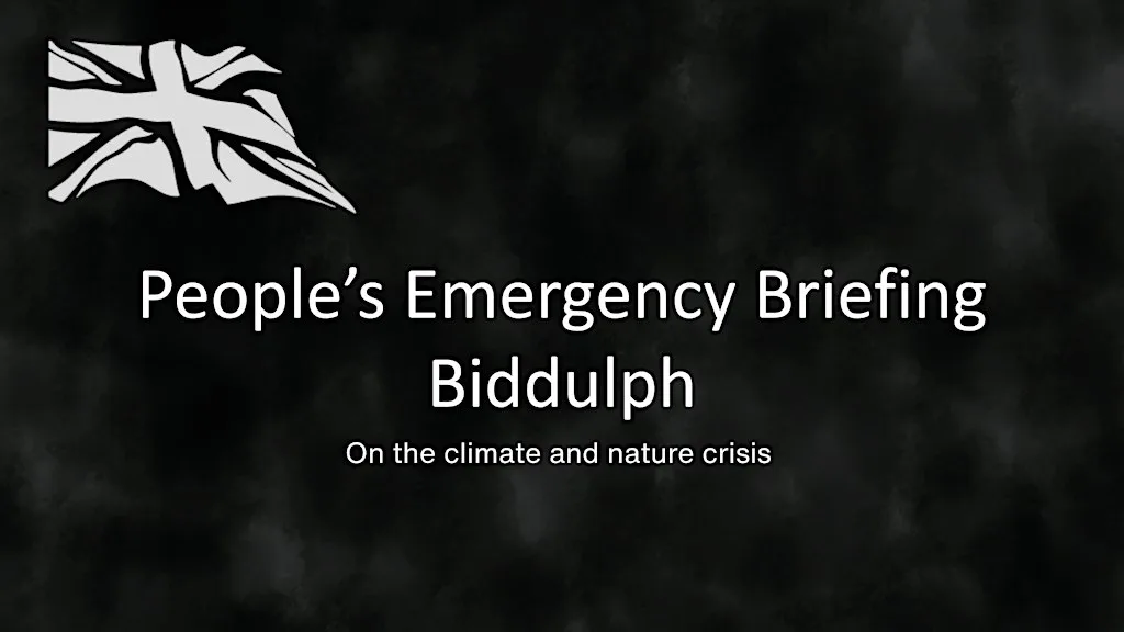People's Emergency Briefing Film at Biddulph Town Hall