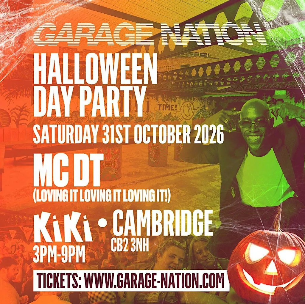 Garage Nation Cambridge Halloween Old Skool Day Party