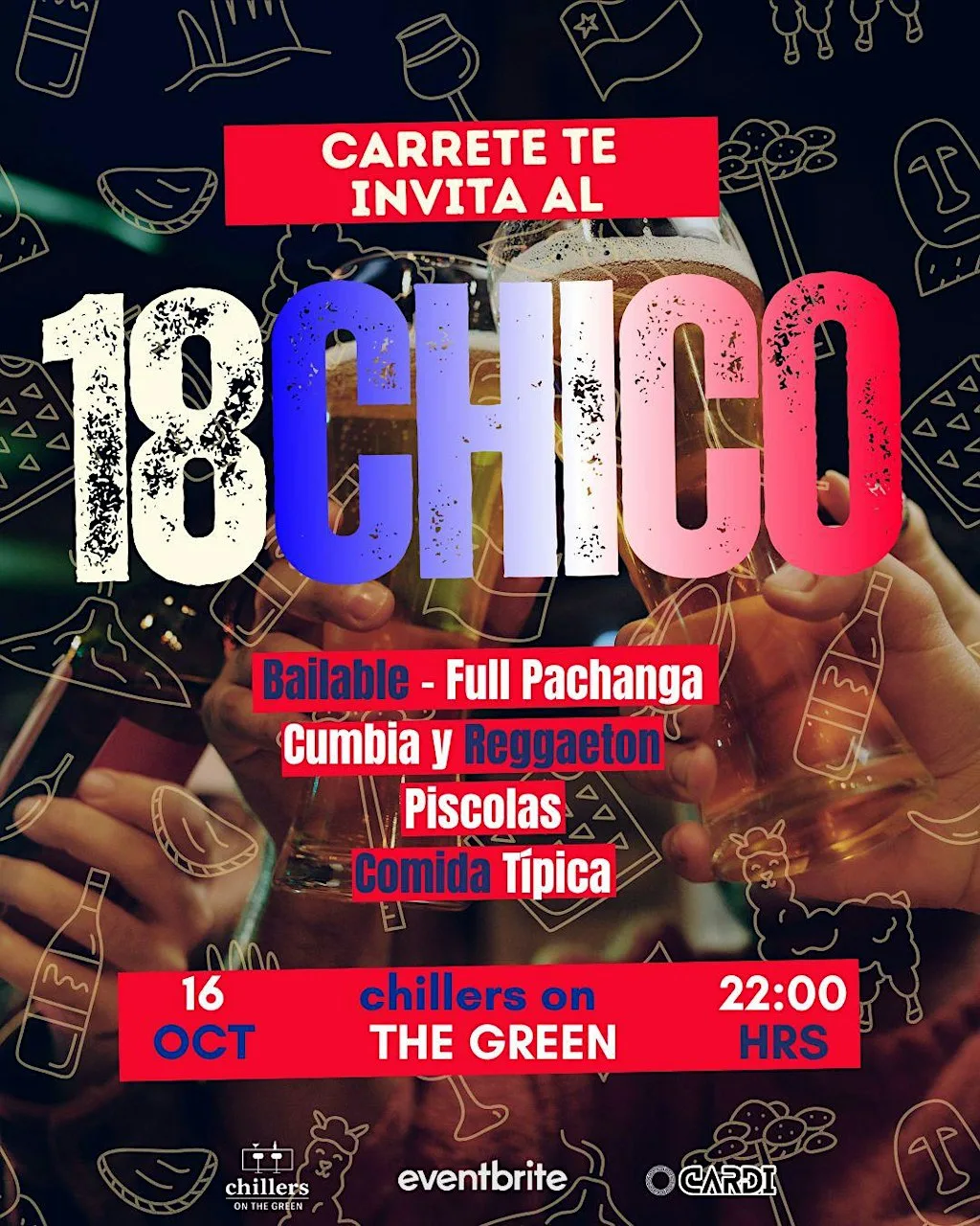 18 Chico, fiesta de chilenos. at Chillers On The Green