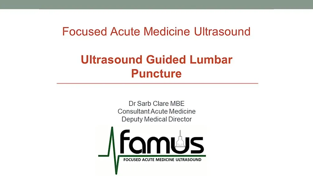 Ultrasound-Guided LP