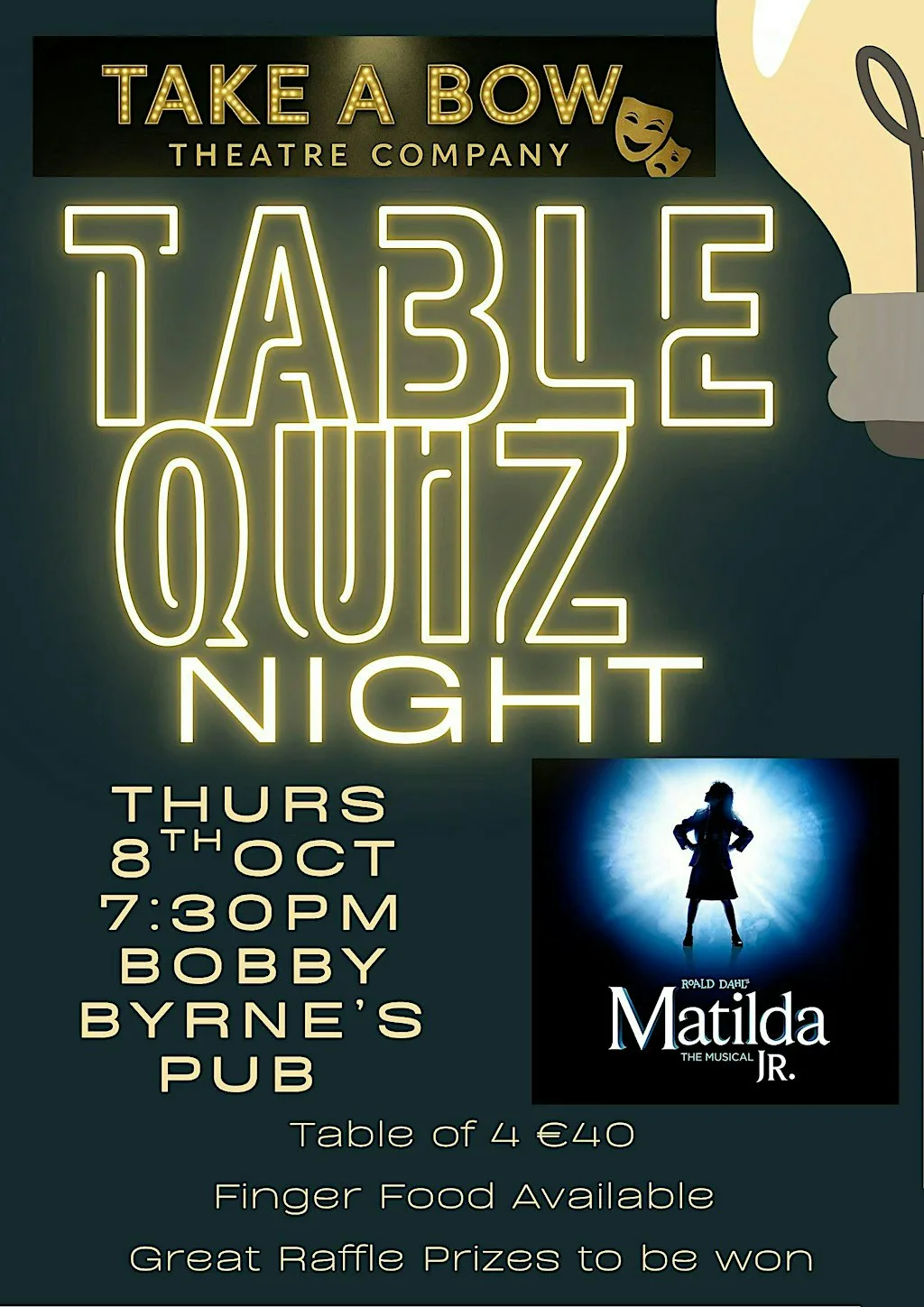 Table Quiz Fundraiser Night at Bobby Byrne's Pub